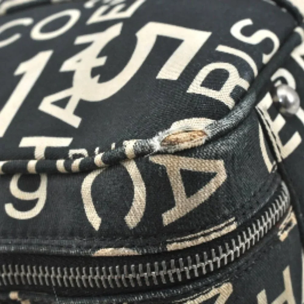 EUC Chanel Vintage Rue Cambon 31 Shoulder Bag Tote Satchel Black Ivory Travel - Picture 14 of 14